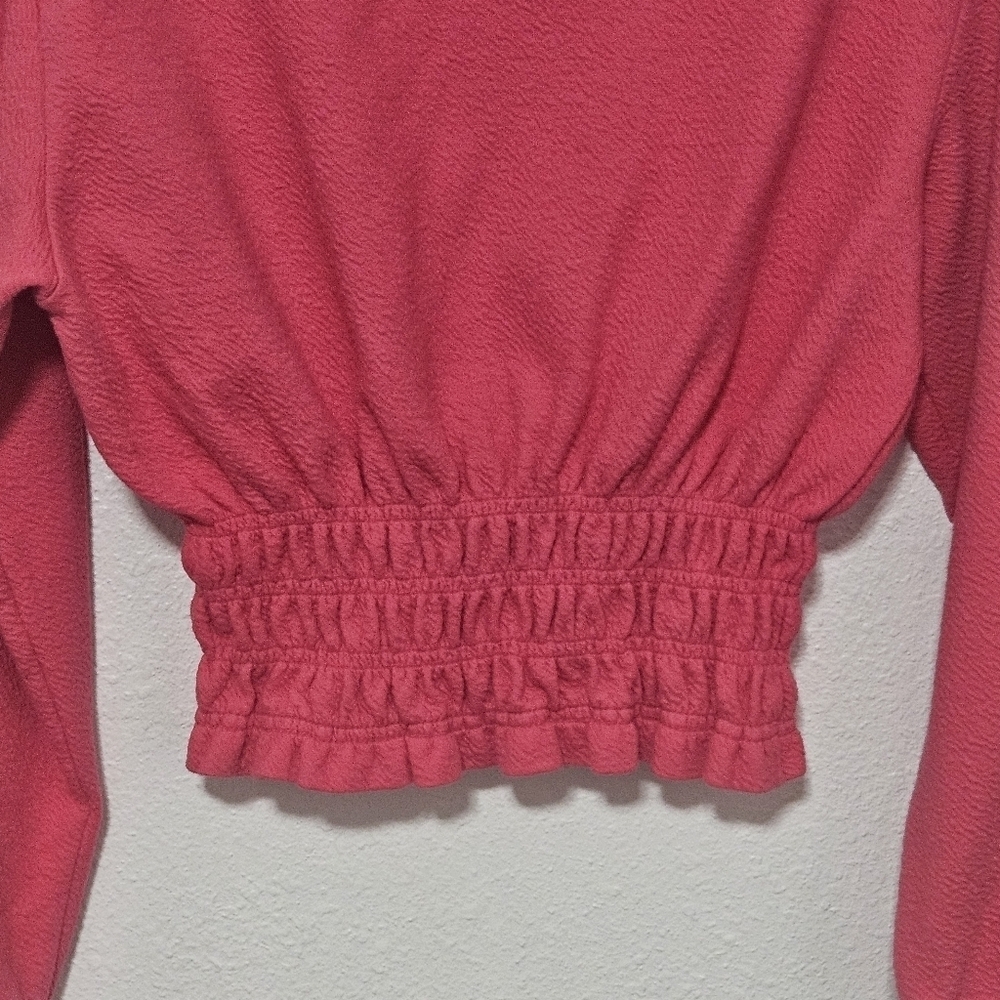 Maeve Anthropologie pink cropped top size x-small - Picture 10 of 11